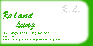 roland lung business card